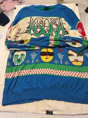 WWE Asuka Authentic 2XL Ugly Christmas Sweater